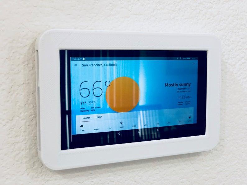 Amazon Fire 7 HD (5th, 7th and 9th Generation) Tablet Wall Mount - Motifs Etc.