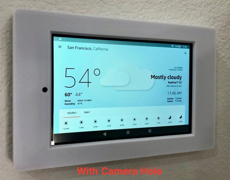 Amazon Fire HD 8 2016, 2017, 2018 Tablet Wall Mount - Motifs Etc.