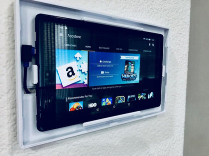 Amazon Fire 7 HD Two Piece 5th, 7th and 9th Generation (2015, 2017 and 2019) Tablet Wall Mount - Motifs Etc.